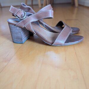 Wittner EU 37 leather block heels (used twice)